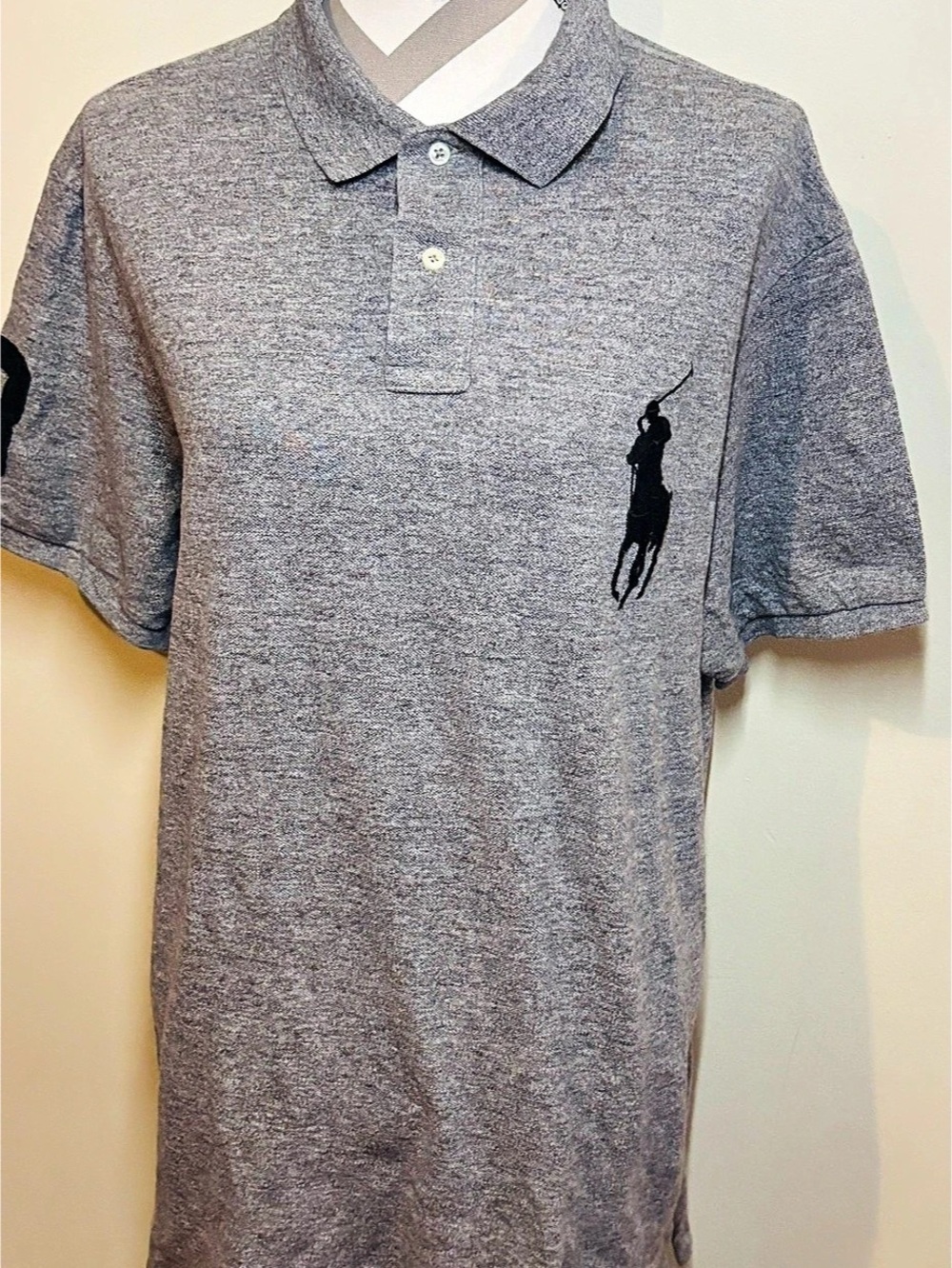 Polo by Ralph Lauren Custom Fit Polo Men's Gray Polo Size XL Like New